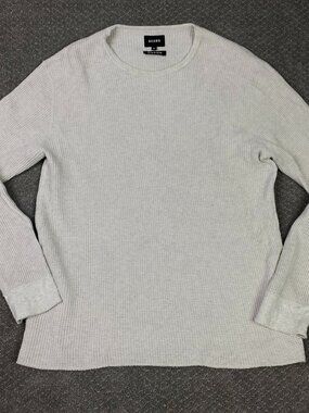 BEAMS Made in Japan Waffle Knit Thermal Shirt Mens XL Fits like Medium Large